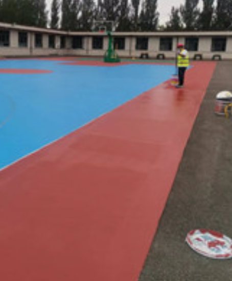 五原旧篮球场地面改造翻新整改   